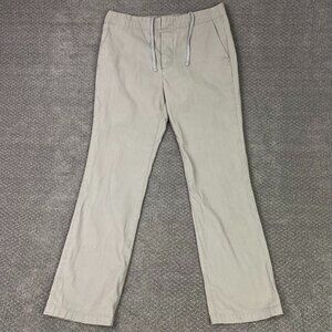 James Perse Pants Mens 34 x 32 Beige Button Fly Cotton Twill Chino Standard